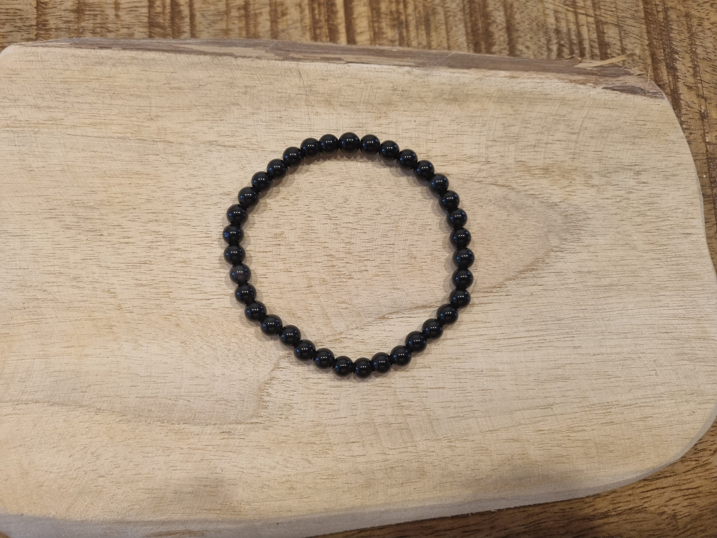 Regenboog Obsidiaan kogelarmband 6mm