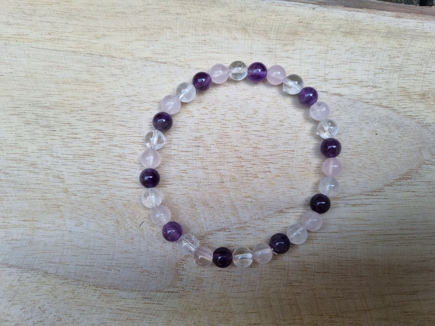 Gouden driehoek kogelarmband 6mm