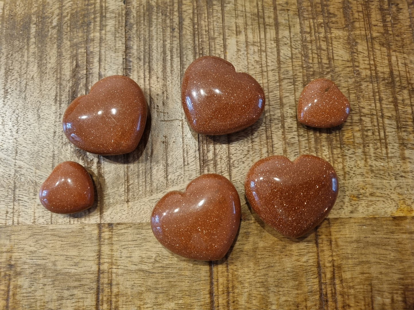 Goudsteen Hart groot (5cm)